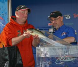 Day one leader Marty Bohlke Jr finished third in the co-angler division.