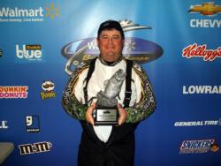 Co-angler Dennis Spell of Desloge, Mo., earned $1,940 as winner of the March 19 BFL Ozark event.