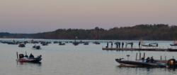Clear skies should make sight-fishing a productive technique on day one of the Lake Hartwell FLW Tour event.