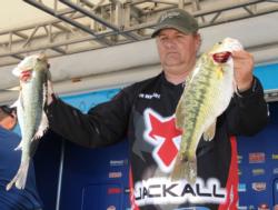JR Wright of Truckee, Calif., is in second place in the Co-angler Division with 16-3.
