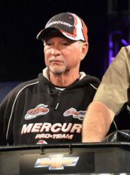 Stacey King sits in third place with one day of fishing left on Lake Hartwell.