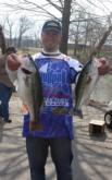 Todd Hollowell ended day two in the fifth spot with 32 pounds, 15 ounces over two days.