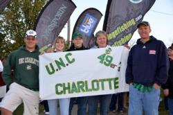 UNC Charlotte fans cheer on their team.