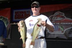 TBF National Championship second-place angler Ed Loughran is also second in the Mid-Atlantic Division behind overall leader Kenny Beale Jr. after day one. 
