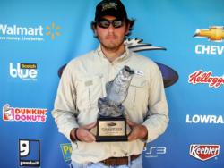 Cody Sizemore or Eatonton, Ga., earned $2,059 in the Co-angler Division as winner of the April 16 BFL Bulldog event.