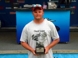 Brandon Temples of Ninety Six, S.C., earned $1,644 as co-angler winner of the May 14 BFL South Carolina event.