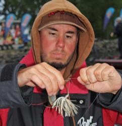 Pennsylvania pro Jason Knapp will use a spinnerbait as a search tool and then flip plastics to target specific areas.