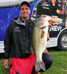 Pro leader Adrian Avena caught his fish on a variety of crankbaits, swimbaits and flipping baits.