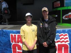 Ramapo College team members Joseph Zapf and Jeffrey Voss used a 15-pound, 3-ounce catch to finish the FLW College Fishing event on Lake Champlain in second place. The team won $3,000.
