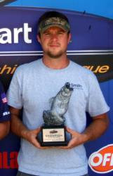 Brandon Depew of Odin, Ill., earned $1,277 as the co-angler winner of the July 9 BFL Illini event.