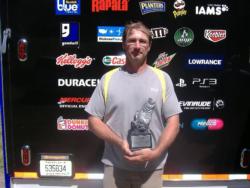 John Detweiler of Harleysville, Pa., earned $1,628 as the co-angler winner of the July 9 BFL Northeast event.