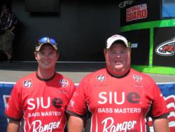 The Southern Illinois Edwardsville team of Brad Lemasters and Justin Skinner finished fourth with five bass weighihing 14 pounds even.
