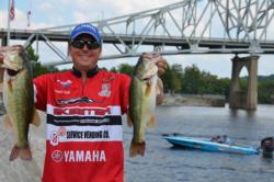 Lance Vick of Mineaola, Texas, used a two-day catch of 35 pounds, 6 ounces to leapfrog from eighth place to third.