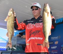 Danny Plautz caught a 27-pound, 12-ounce stringer Friday and finished the opening round in third place.