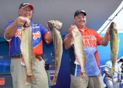 Pro David Andersen and co-angler Leroy McCoy caught a five-walleye limit Saturday weighing 29 pounds, 8 ounces.