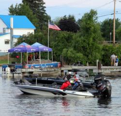 With a light wind blowing at the day-one boat check, anglers will have good conditions to run and try multiple spots. 