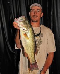 Paired with day-one pro leader Scott Martin, second-place co-angler Matthew Nadeau used a combination of reaction baits and dropshots.
