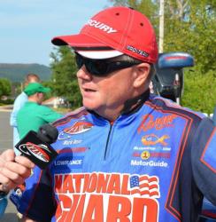 National Guard pro Mark Rose moved up to sixth place after catching 12 pounds, 8 ounces on day two.
