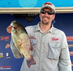 This 6-pound smallie gave Kraig Kettlekamp Snickers Big Bass honors for day one.