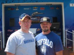 The SUNY Buffalo team of Aaron Meyers and Keith Fields used a total catch of 17 pounds, 2 ounces to finish in third place at the FLW College Fishing Northern Division event at Lake Erie.
