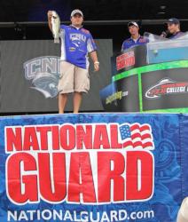 Ryan Ingalls shows off a 3-pounder for fourth-place Christopher Newport.