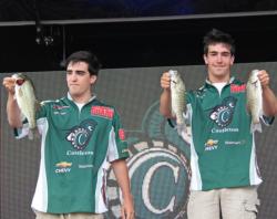 Brothers Dan Infurna and Patrick Infurna moved Castleton State College up from 14th place to 8th on day two. 