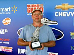 KC Schaible of Machesney Park, Ill., earned $2,845 as the co-angler winner of the Sept. 10-11 BFL Great Lakes event.