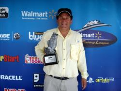 Scott Wasson of Evansville, Ind., earned $2,563 as the co-angler winner of the Sept. 10-11 BFL LBL Division event.