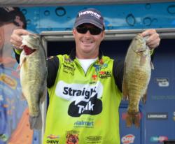 Scott Canterbury caught an 18-pound, 2-ounce limit Saturday to push his total weight to 55 pounds, 8 ounces.