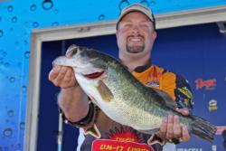 A Trashfish swimbait proved most productive for day-two leader Michael C. Tuck.