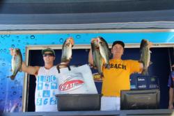 Justin Gangel and Alex Cox used swimbaits and jigs to earn second place for California State University, Long Beach.