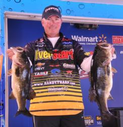 Randall Tharp is tied for second with 19 pounds, 2 ounces.