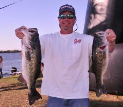 Brian Holder of Gastonia, N.C., moved up one spot to fourth with a two-day total of 33 pounds, 12 ounces.
