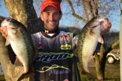 Pro Matt Newman of Redding, Calif., used a 13-pound, 3-ounce to finish the day in fourth place on Lake Shasta.