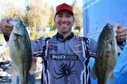 For the second straight day, pro Zack Thompson of Alameda, Calif., found himself in the runner-up position on Lake Shasta.