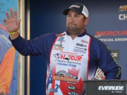 Spiro Agouros finished second among the co-anglers with a total weight of 38 pounds even.