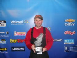 Co-angler Randy Jones of Elberton, Ga., took home the top prize at the March 3 Walmart BFL Savannah River Division event on Clarks Hill Lake with a catch of 20 pounds, 11 ounces. Jones won over $2,500 in prize money for his first-place finish.