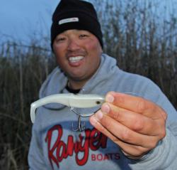 Veteran Delta pro Ken Mah expects to find a few big bites with his swimbaits.