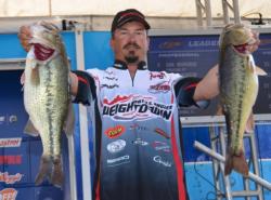 Troy Morrow made a huge comeback on day two - catching a 21-pound, 9-ounce stringer.