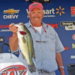 Tied for third with 14-6, Larry Caldwell found his fish moving from the backs of coves to the outer edges.