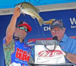 Fourth-place pro Justin Lucas found his day-three spot through an iPad app.