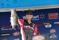 Lionel Botha earned Snickers Big Bass honors in the pro division with a 7-11.