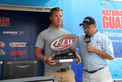 After oversleeping on the final morning, Cal Clark won the co-angler division by 5 ounces.