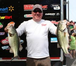 Rick Krassinger caught 10-1 on opening day but followed that up with 19-4 on day two to lead the co-angler charge heading into the final round.