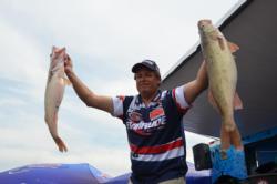 Evinrude pro Richard Zachowski took fourth place at the 2012 National Guard FLW Walleye Tour event on Lake Erie with a total catch of 110 pounds, 9 ounces.