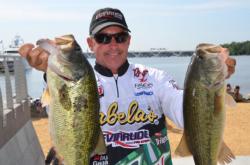 Veteran FLW Tour Clark Wendlandt of Leander, Texas, heads into the FLW Tour Potomac River semifinals in fifth place.