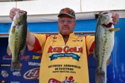 Co-angler Greg Knick of Ansonia, Ohio, finished the day in third place with a total catch of 32 pounds, 9 ounces.