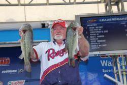 Flipping docks was the plan for fifth-place boater Dicky Newberry.