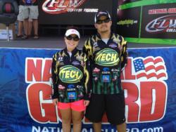 The Arkansas Tech University team of Reagan Moore and Evan Barnes used a total catch of 10 pounds, 11 ounces to finish the National Guard FLW College Fishing Southern Conference event on Toledo Bend in third place.