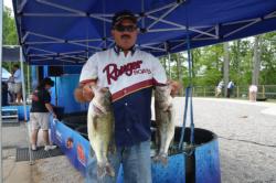 Ranger pro Cavin Young of Prince George, Va., brought in a limit worth 14 pounds, 3 ounces.